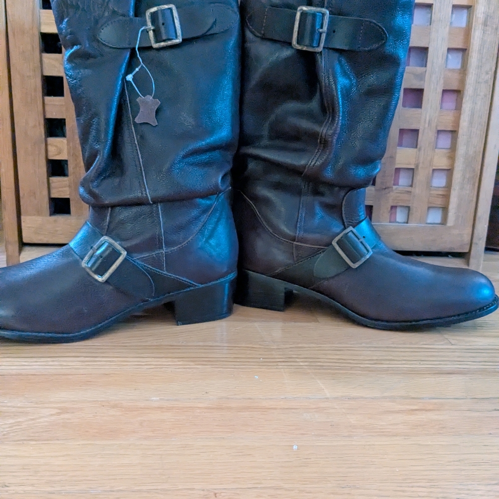 Women's Brown Leather Boots